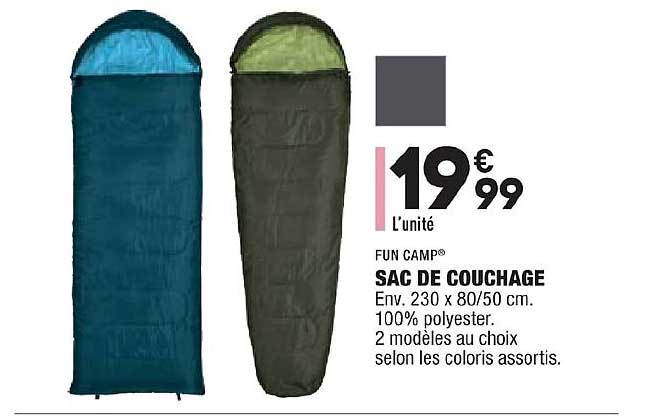 sac de couchage fun camp
