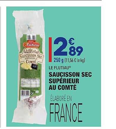 sausisson sec supéreur au compté le flutiau