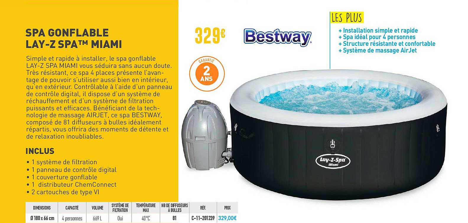 spa gonflable lay z spa miami bestway