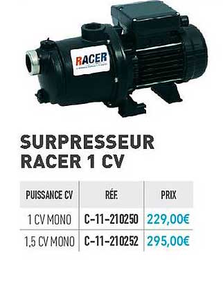 surpresseur racer 1 cv
