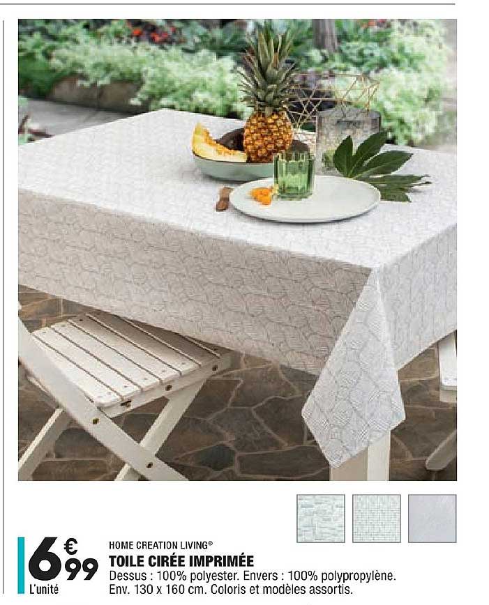 Toile Cirée Imprimée Home Creation Living