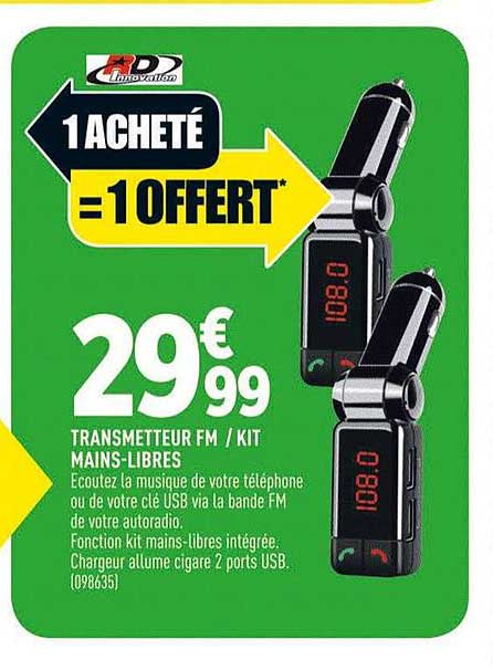transmetteur fm kit mains libres