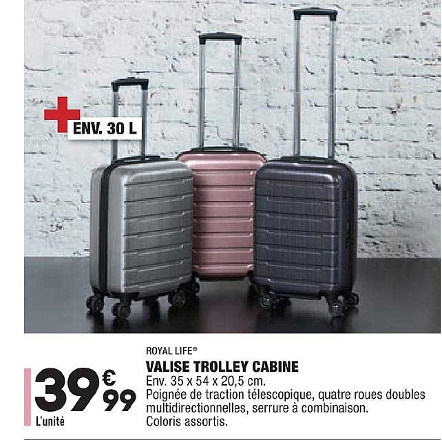 Valise Trolley Cabine Royal Life