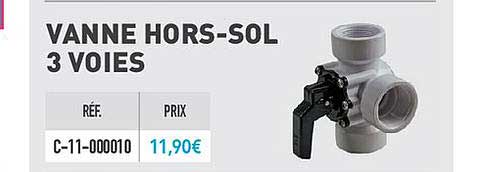 vanne hors sol 3 voies