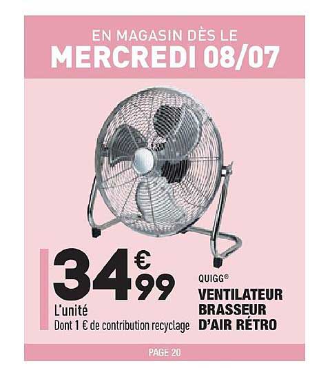 ventilateur brasseur d'air rétro guigg