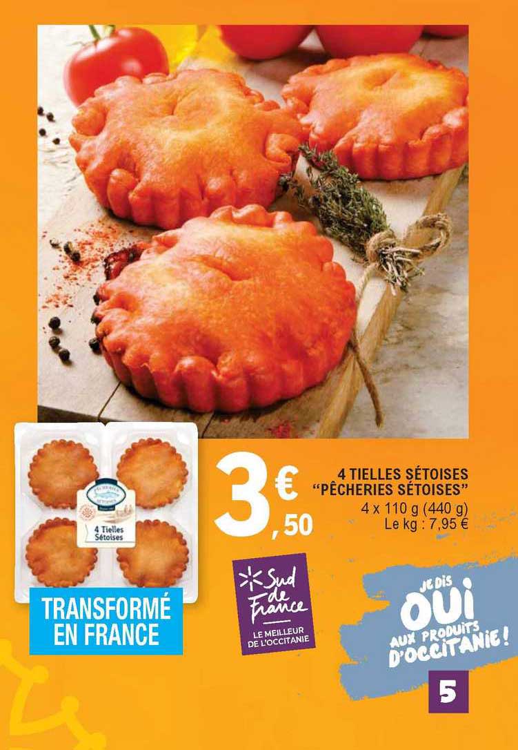 4 Tielles Sétoises "pêcheries Sétoises"