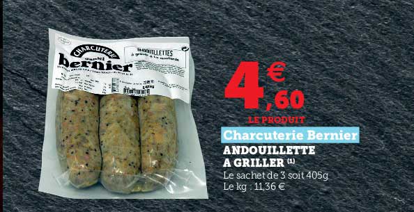 andouillette à griller charcuterie bernier