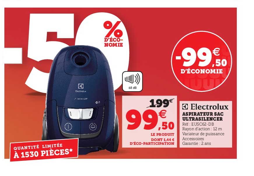 Aspirateur Sac Ultrasilencer Electrolux