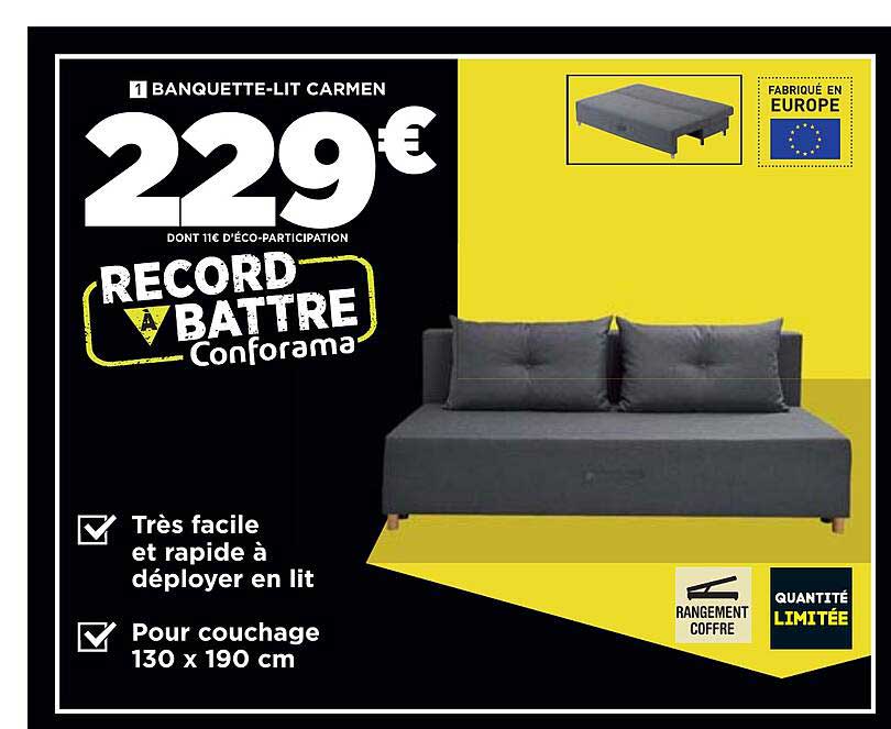 banquette-lit carmen