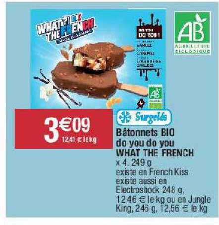 bâtonnets bio do you do you what the french