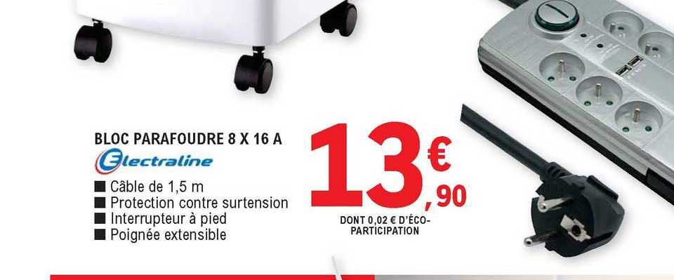 bloc parafoudre 8 x 16 a electraline