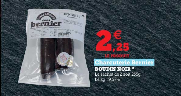 boudin noir charcuterie bernier