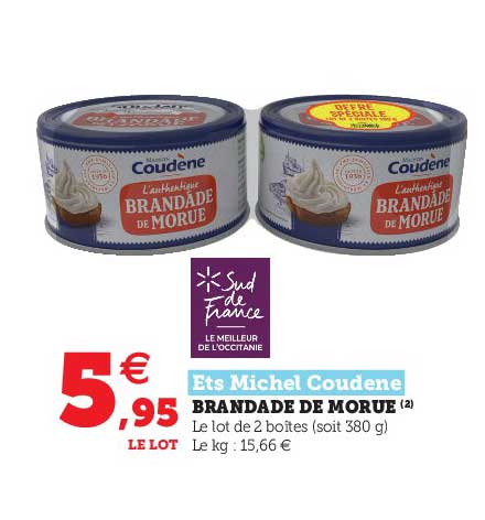 brandade de morue ets michel coudène