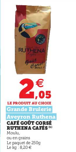 café goût corsé ruthena cafés grande brulerie aveyron ruthena