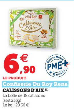 calissons d'aix confiserie du roy rené