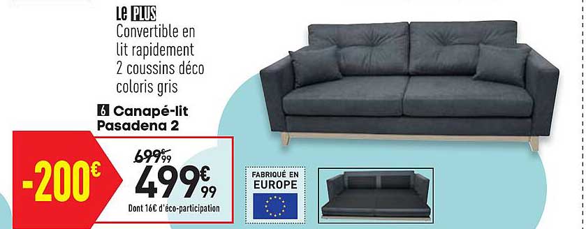 canapé-lit pasadena 2