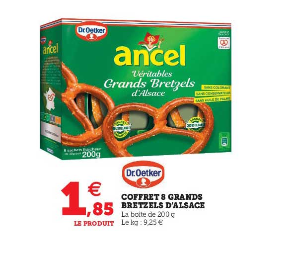 coffret 8 grands bretzels d'alsace dr.oetker
