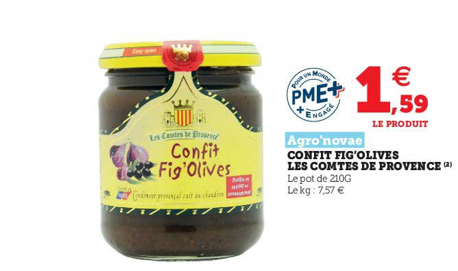 confit fig'olives les comtes de provence agro'novae