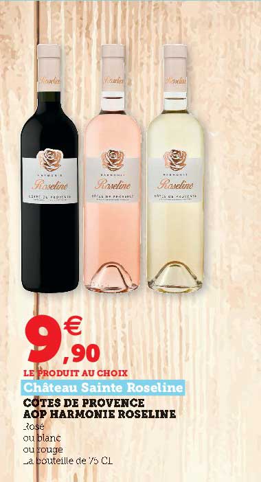 côtes de provence aop harmonie roseline château sainte roseline