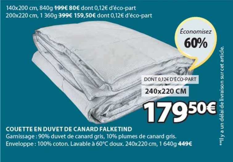 Couette En Duvet De Canard Falketind
