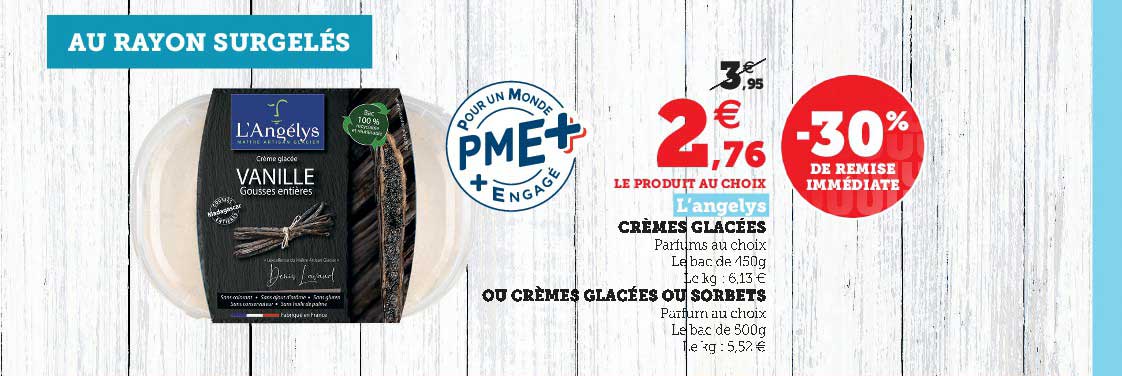 Crèmes Glacées Ou Crème Glacées Ou Sorbets L'angelys