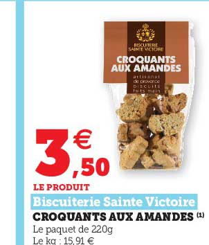 croquants aux amandes biscuiterie sainte victoire