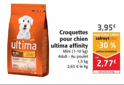 croquettes pour chien ultima affinity