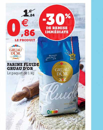farine fluide gruau d'or