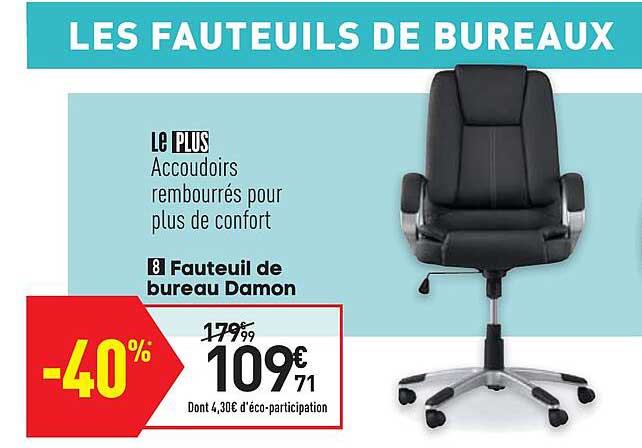 fauteuil de bureau damon