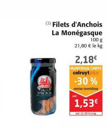 filets d'anchois la monégasque