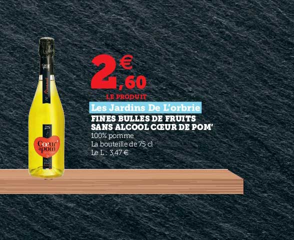 Fines Bulles De Fruits Sans Alcool Cœur De Pom' Les Jardins De L'orbrie