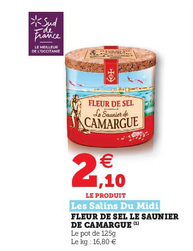 fleur de sel le saunier de camargue les salins du midi