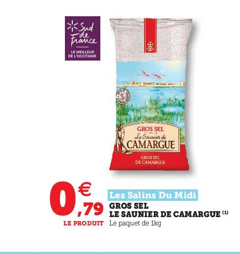 gros sel le saunier de camargue les salins du midi