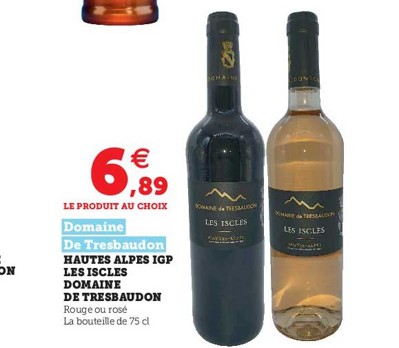 hautes alpes igp les iscles domaine de tresbaudon