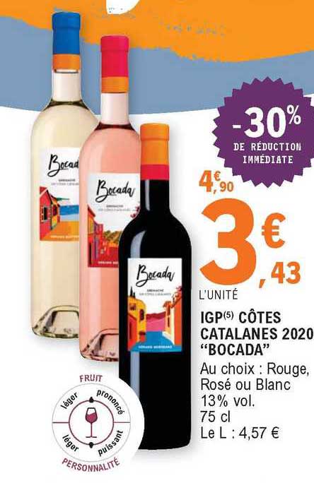 igp côtes catalanes 2020 "bocada"