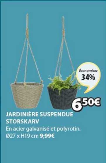 jardinière suspendue storskarv