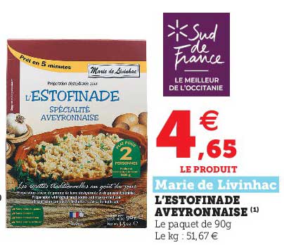 l'estofinade aveyronnaise marie de livinhac