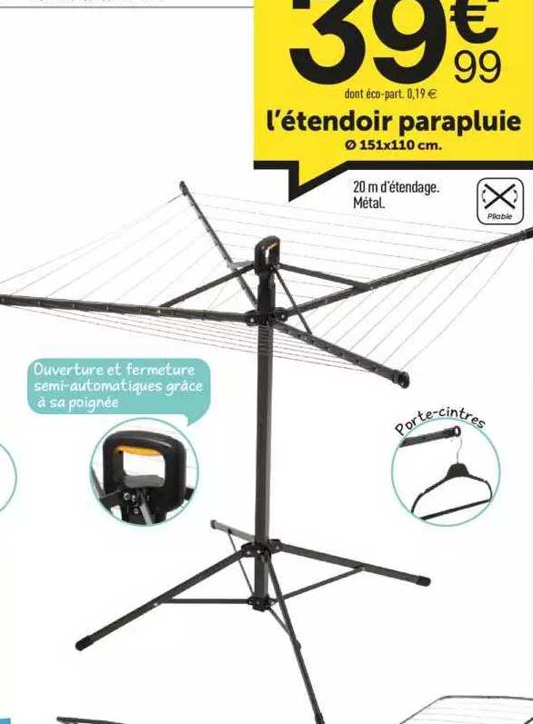 l'étendoir parapluie