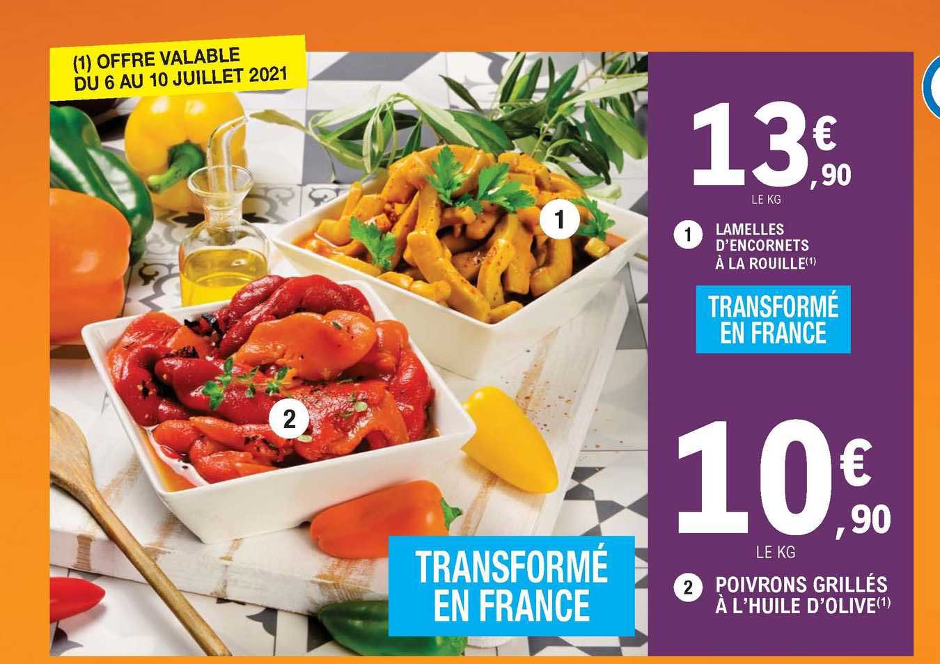 lamelle d'encornets à la rouille, poivrons grillés à l'huile d'olive