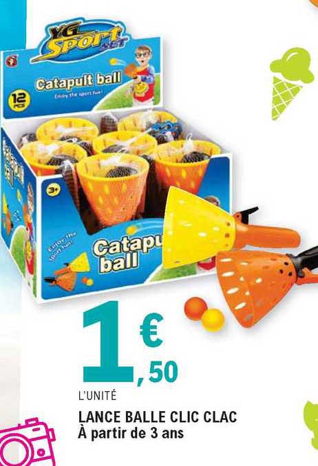 lance balle clic clac