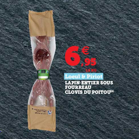 lapin entier sous fourreau clovis du poitou loeul & piriot