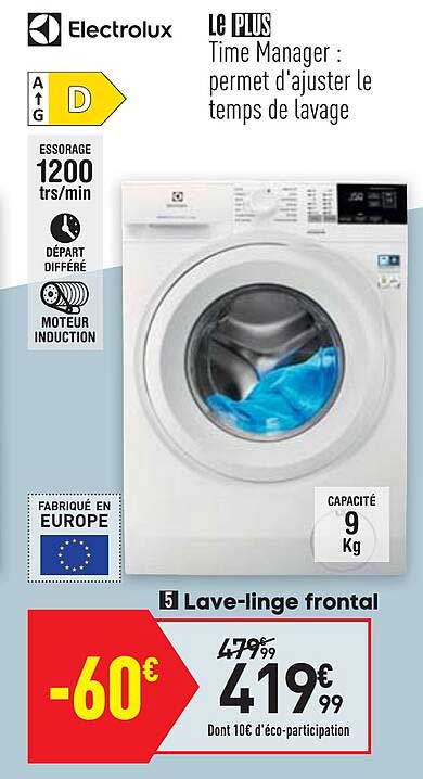 Lave-linge Frontal Electrolux