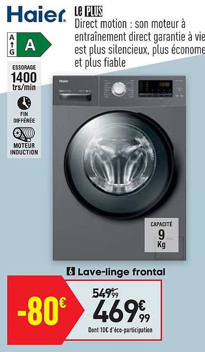 lave-linge frontal haier