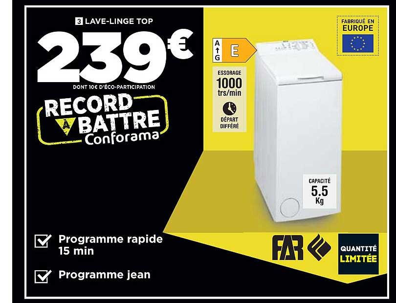 lave-linge top far