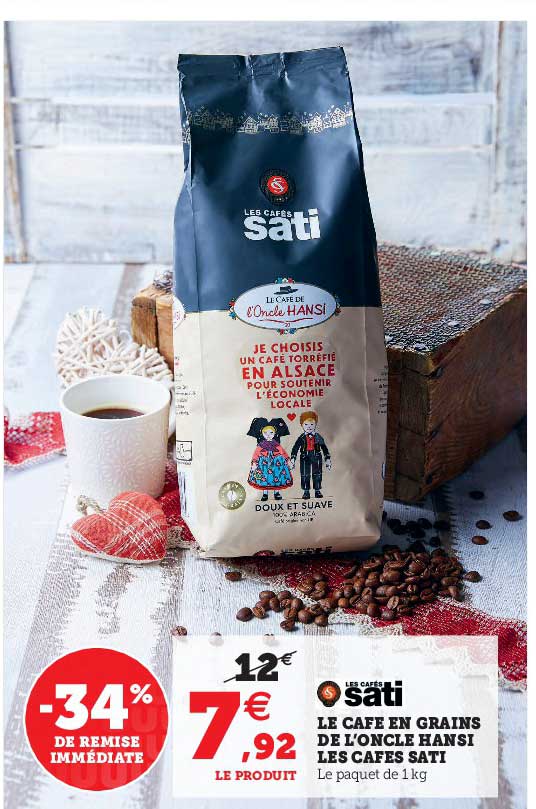 Le Café En Grains De L'oncle Hansi Les Cafés Sati