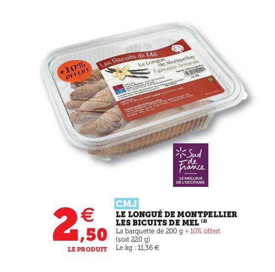 le longué de montpellier les biscuits de mel cmj
