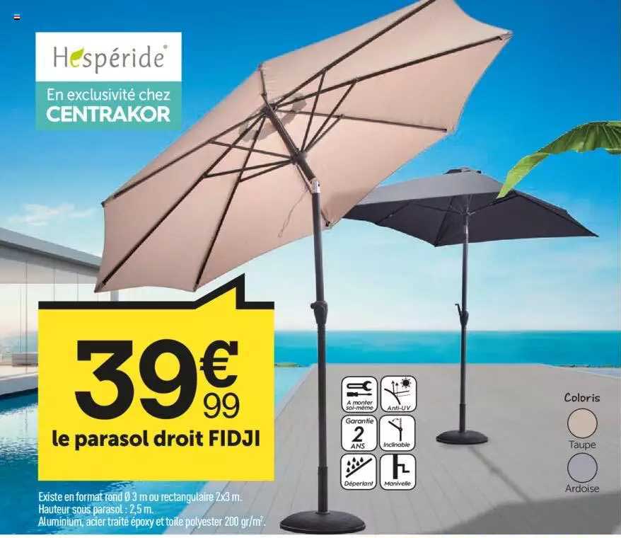 le parasol droit fidji