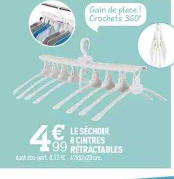 Le Séchoir 8 Cintres Rétractables