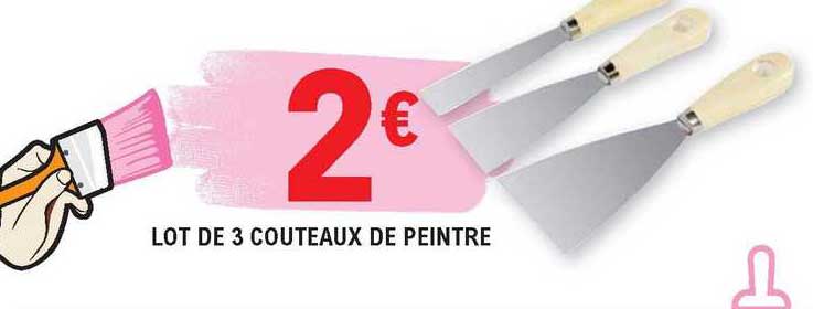 lot de 3 couteaux de peintre