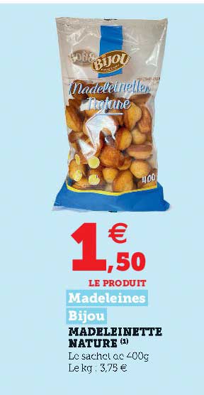 Madeleinette Nature Madeleines Bijou